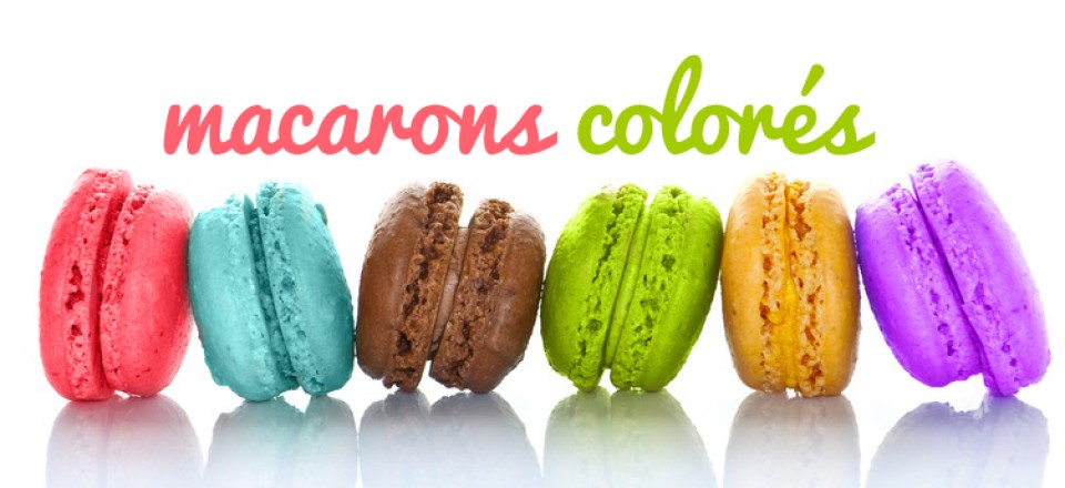 macarons colorés